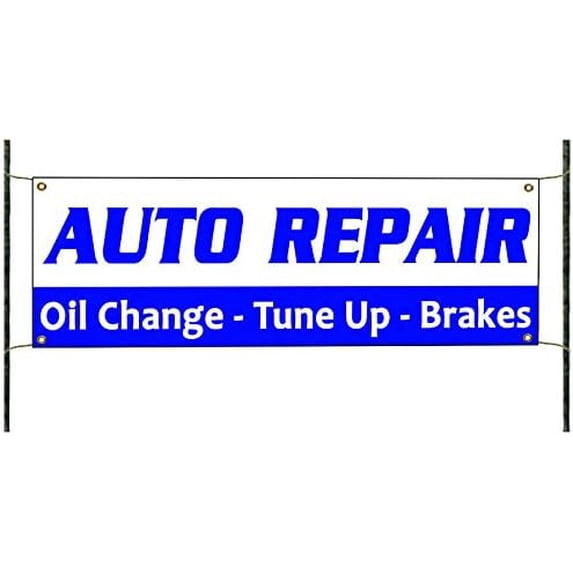 Car Maintenance Sign Auto Repair Oil Change Tune Up Brakes Advertising Banner Sign custom 47 ...