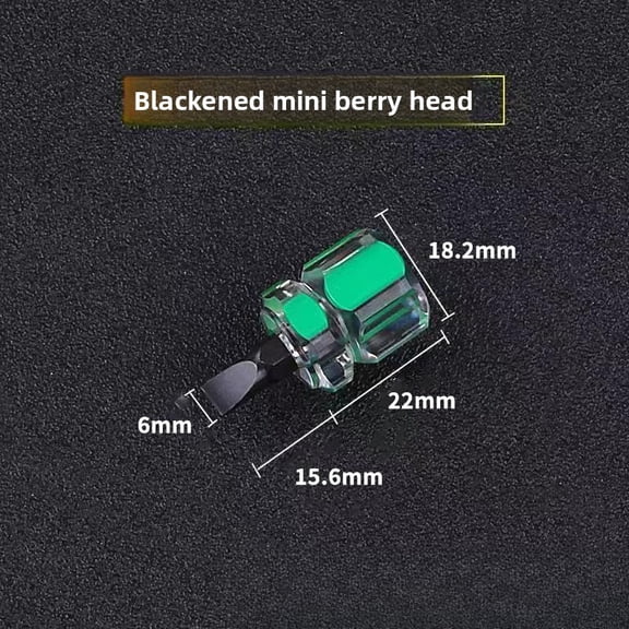 Auto Repair Screwdriver Mini Small Portable Radish Head Screwdriver Transparent Handle Repair Hand Tool Precision