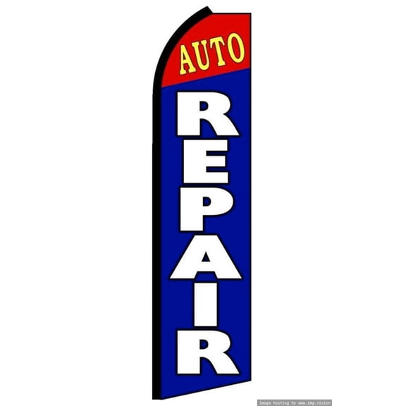 Auto Repair Swooper flag Without Pole Advertisement /Business Flags | Feather Flag |