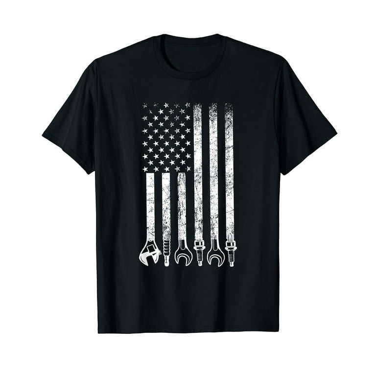 Mechanic American Flag T-Shirt Mechanic American Flag T-Shirt