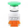 Auto Reset Green Mushroom Push Button Momentary Switch 22mm Mount LAY37