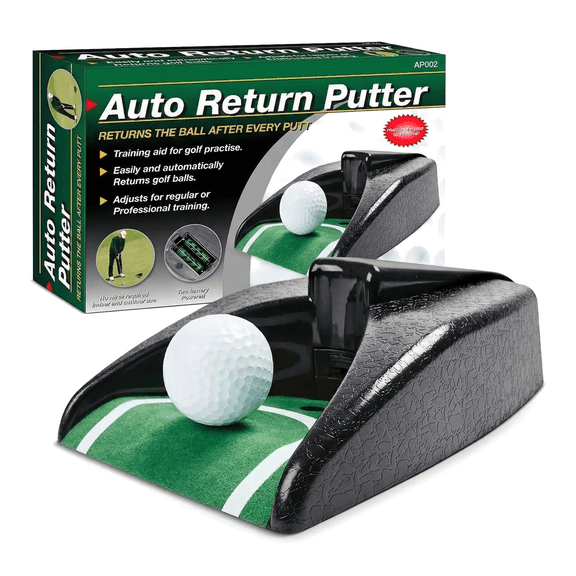 Auto Return Golf Putter - Electric Ball Return Golf Putting Trainer for Indoor & Outdoor Practice