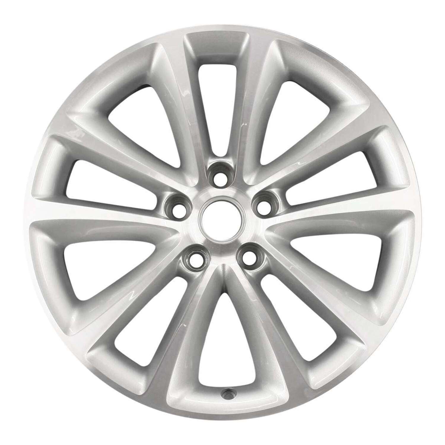 Auto Rim Shop Aluminum 18" Rim 18x8 inch 5 Lug, Machined Silver for Buick Verano 2012-2017