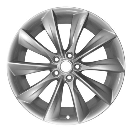 Auto Rim Shop New 21" Replacement Rim for Tesla Model S Rear Wheel Silver 97095