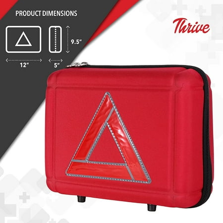 Auto Roadside Emergency Kit - 291 Pieces of Car Equipment with Jumper Cables and First Aid Kit for Any Situation or Accident | Ideal for Every Vehicle, Road Trips, Driving Safety