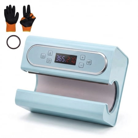 Auto-Rotating Tumbler Heat Press, Fast & Even Heat for 11-30 oz Tumblers, with Temp/Time Control, Tape & Gloves