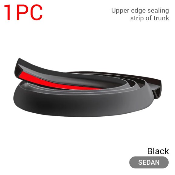 Auto Rubber Seal Strip Car Trunk Lid Gap Seal Strip Rubber Sticker Black For SUV Hatchback Upper Edge Dustproof Car Accessories