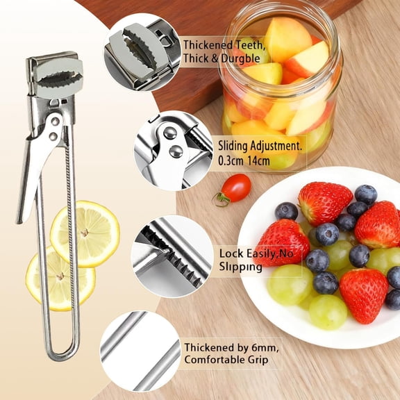 Auto Safety LidLifter/Can Opener with Ring-Pull, 8 x 2.5 x 2.75 inches, Red