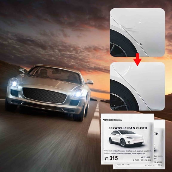 Auto Scratch Remover Cloth for Cars, Car Paint Scratch Repair Cloth, Nano Scratch Eraser for Minor Scuffs Swirls Marks, Paint Restorer Polishing Cleaner for Vehicle Exterior Finish