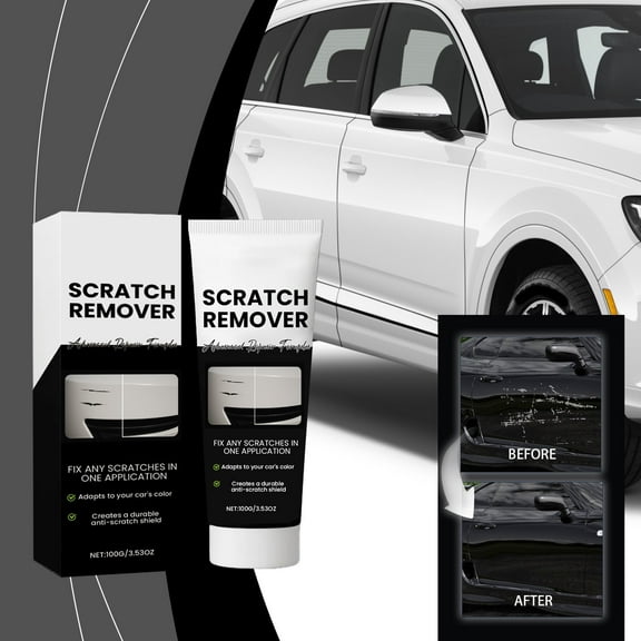 Auto Scratch Repair Paste, Paint Scratch Removal and Polishing Cream, Color-Adaptive Protective Coating, Easy DIY Repair for Car Paint Plastic Metal Surface Maintenance
