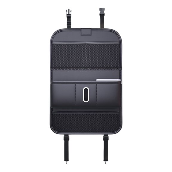 Auto Seatback with Table Tray, Cup Storage, Tissue Access, Lower Mesh Pocket for Tidy Rear Row Areas