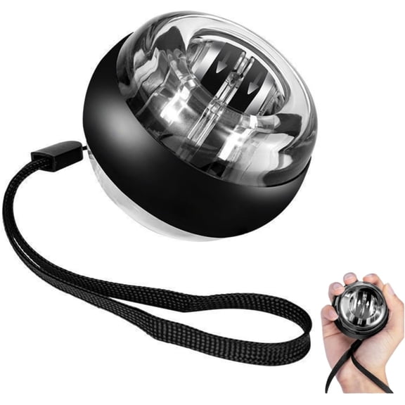 Auto-Start Metal Gyro Wrist Strengthener with LCD Display, Hand Grip Trainer Ball