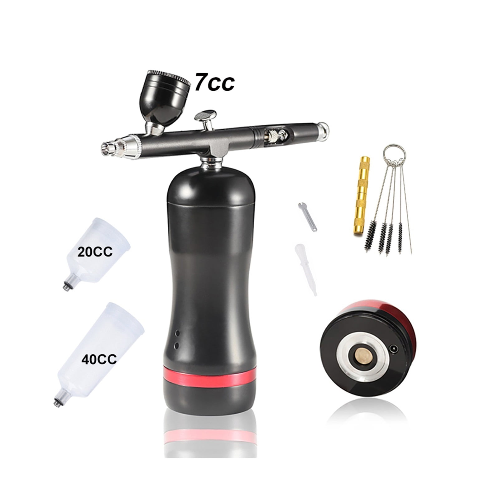 Auto Start Stop Replace Battery Airbrush Compressor Kit Model Spray Pen