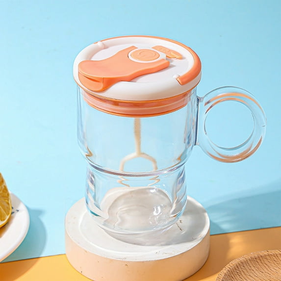 Auto-Stirring Shaker Cup 280ML | Smart Mixing Glass Coffee Bottle Type-C Rechargeable | Fitness Water Bottle With Built-In Stirrer | Protein Drink Blender | Portable Mixer