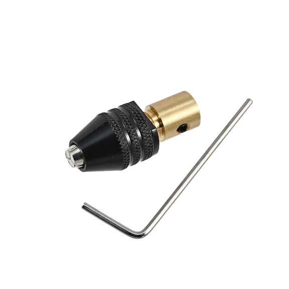 Auto Tightening Tiny Drill Chuck For Motors Under 5A Featuring Wide Clamping Ranges 0.3 3.4mm And Multiple Bore Option
