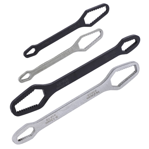 Auto Tightening Wrench Set With Double Heads 4Pieces Heavy Duty Spanner Tools For Various Nut Bolt Size