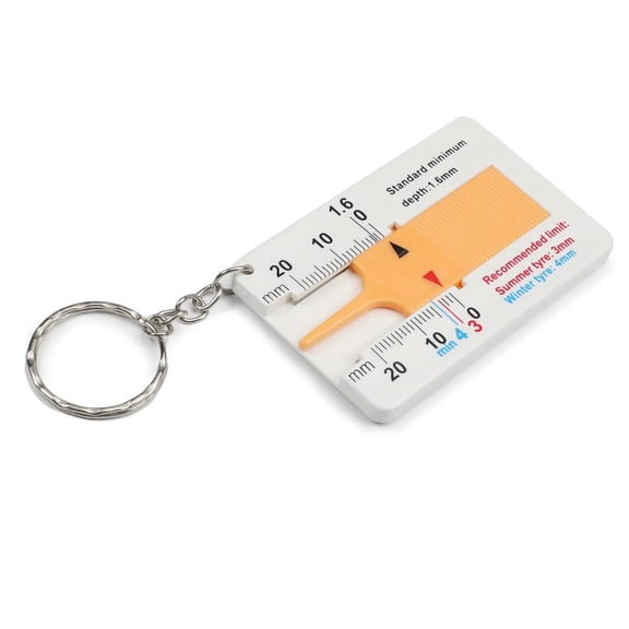 Auto Tire Tread Depth Gauge Tool with Precise 0-20mm Measurement Range for Vehicle Inspection