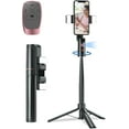 thumbnail image 1 of Auto Tracking Phone Tripod with Remote, Extendable 360 Rotating Phone Stand Follows Your Movement, Travel Selfie Stick for iPhone Tiktok YouTube Vlog Video Recording Content Creator Essentials, 1 of 9