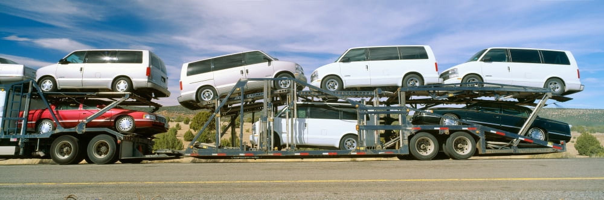Auto Transporter GM Vans Route 40 Arizona Canvas Art - Panoramic Images (27 x 9)