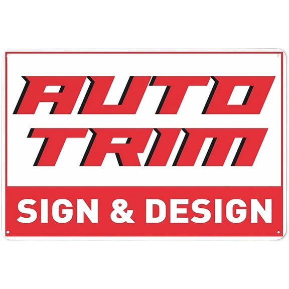 Auto Trim & Design Safe Sign 12 x 8 Inches - Outdoor Use, Practical Sign for Home, Business, Driveway Alert, Auto Shop, Service Alert