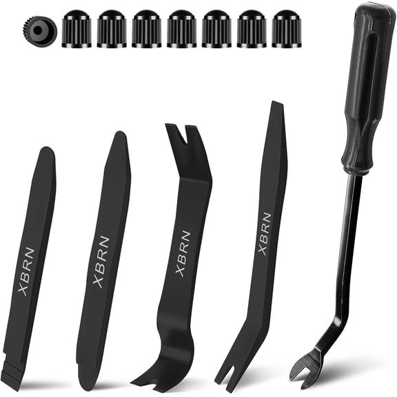 Auto Trim Removal Tool Kit,13 Pcs Car Panel Door Window Tools Kit,Auto Clip Fastener Remover Pry Set-