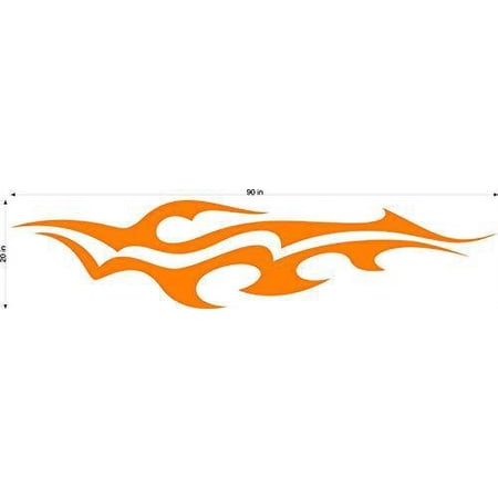 Auto Truck Car Boat Side Flames Tribal Decal Sticker TF061