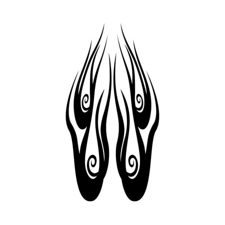 Auto Truck Car Hood Flames  Graphics Decals HH09