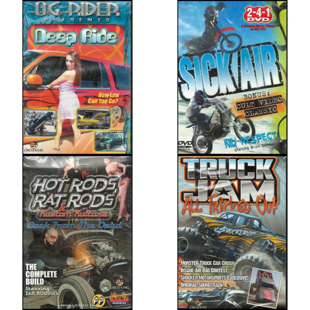 Auto, Truck & Cycle Extreme Stunts & Crashes 4 Pack DVD Bundle: Og ...