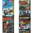 thumbnail image 1 of Auto, Truck & Cycle Extreme Stunts & Crashes 4 Pack DVD Bundle: Sick Air, Throttle Junkies, Road Rage Vol. 3 -  Need for Speed, Tuner Transformation: Change My Ride Now, 1 of 5