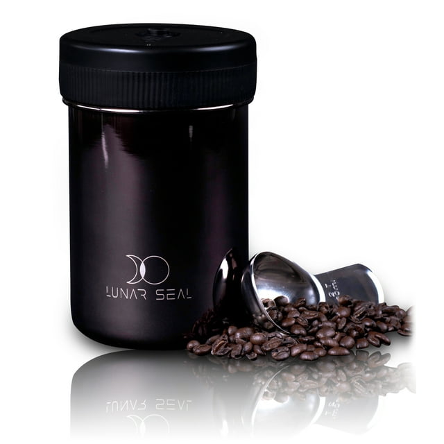 Auto Vacuum Sealed Coffee Canister & Scoop Vacuum Seal Canister