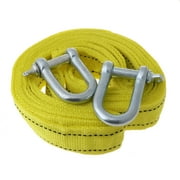 Auto Vehicle Vehicle Boat Reflective Tow Rope Emergency Steel Cable Towing Strap Hauling Pulling Line with Hook 5 Ton 4m