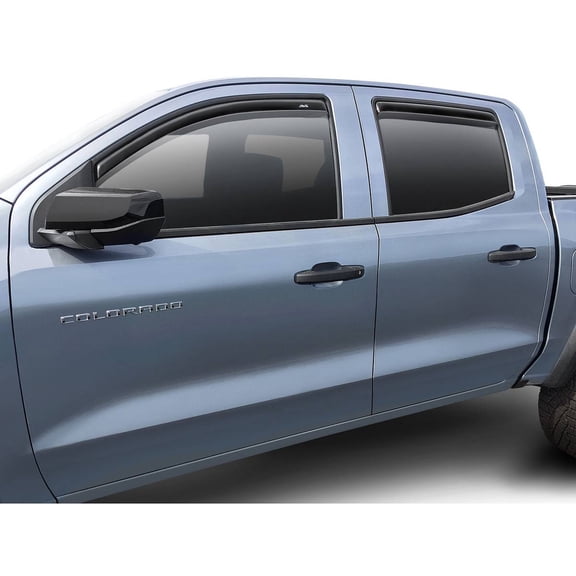 Auto VentShade (AVS) 94218 2023 Chevrolet Colorado / GMC Canyon Ventvisor Outside Mount Window Deflectors 4pc - Smoke