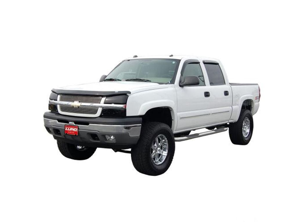 Auto VentShade (AVS) by RealTruck Headlight Covers Black 2-pc set Compatible with 2002-2006 Chevy Avalanche w/o Body Hardware, 2003-2007 Chevy Silverado 1500