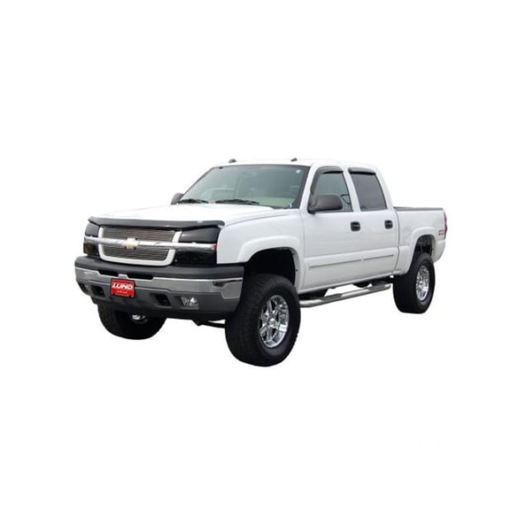 Auto VentShade (AVS) by RealTruck Headlight Covers Black 2-pc set Compatible with 2002-2006 Chevy Avalanche w/o Body Hardware, 2003-2007 Chevy Silverado 1500