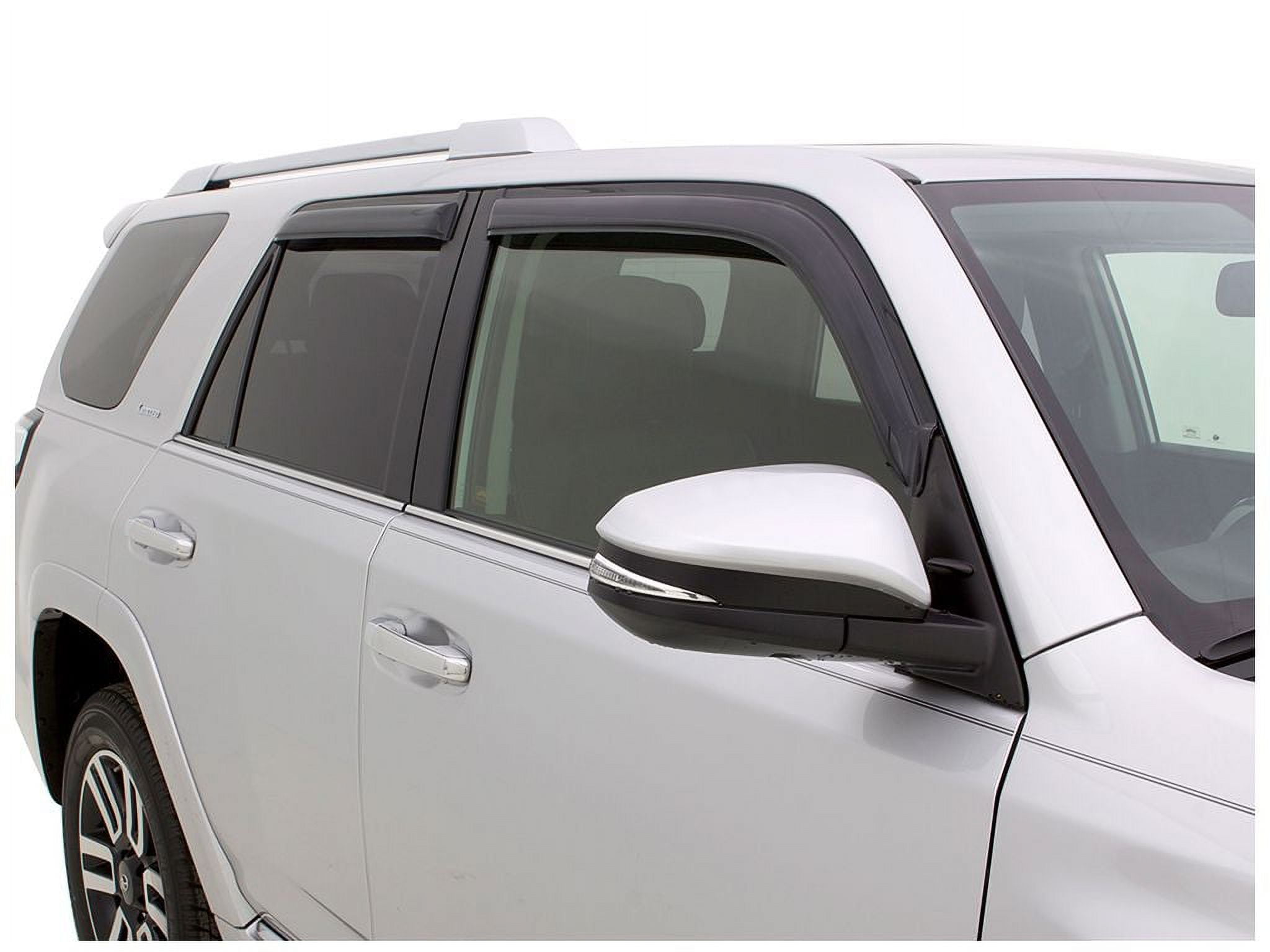 Auto VentShade (AVS) by RealTruck Lo Profile Vent Visors Smoke Front & Rear Set Compatible with 2021-2024 Cadillac Escalade ESV, Chevy Suburban, GMC Yukon XL