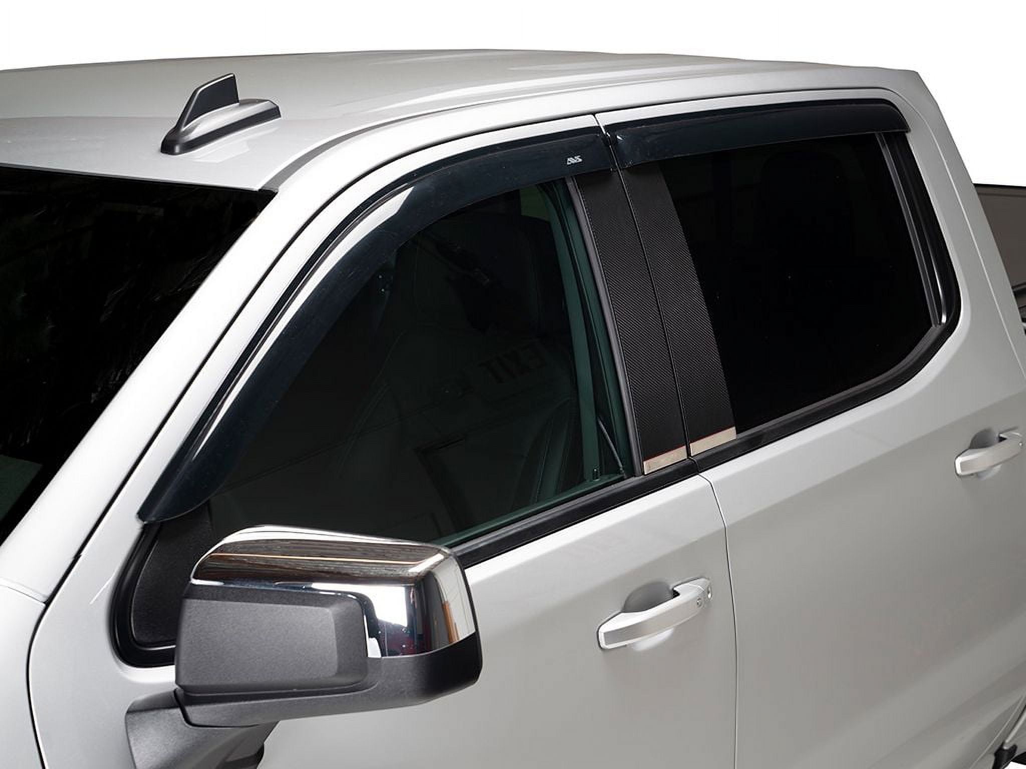 AVS Tape-On Vent Visors Fit 2019-26 Chevy Silverado 1500 Reg Cab/GMC Sierra 150