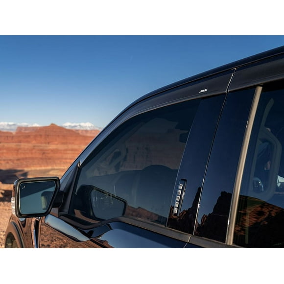 Auto VentShade (AVS) by RealTruck Outside Mount Ventvisor Window Deflectors Front Only Compatible with 2015-2024 Ford F150 Regular Cab, 2017-2024 Ford F250, F350, F450, F550