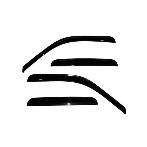 Auto VentShade (AVS) by RealTruck Outside Mount Ventvisor® Window Deflectors Front & Rear Set Compatible with 2000-2016 Ford F250, 1999 Ford F250 Super Duty, 1999-2016 Ford F350, F450, F550 Crew Cab