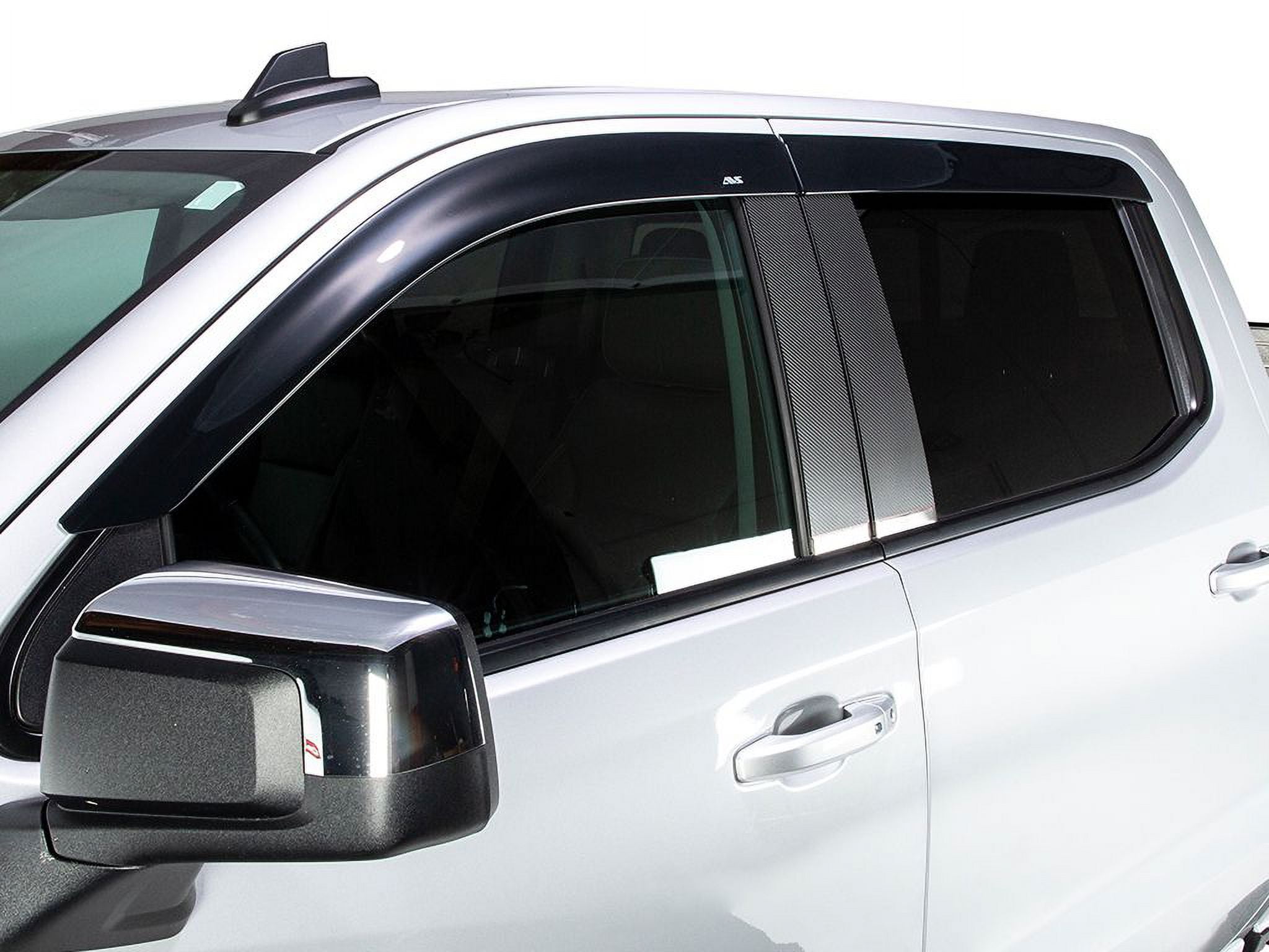 Auto VentShade (AVS) 894032 Lo Profile Vent Visors Smoke Front & Rear Set Fits 2018-2023 Chevy Traverse, 2024 Chevy Traverse Limited