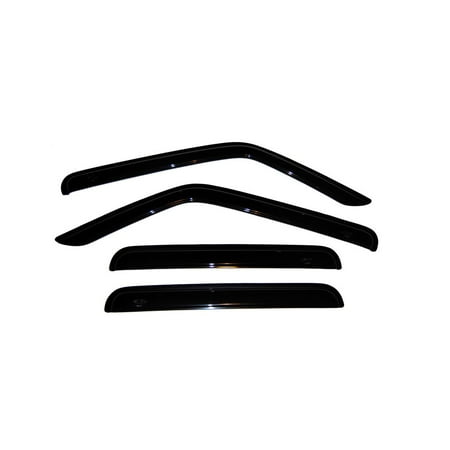 Auto VentShade (AVS) by RealTruck Outside Mount Ventvisor® Window Deflectors Front & Rear Set Compatible with 2007-2017 Jeep Patriot