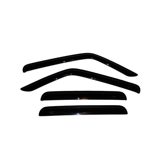 Auto VentShade (AVS) by RealTruck Outside Mount Ventvisor® Window Deflectors Front & Rear Set Compatible with 2007-2017 Jeep Patriot