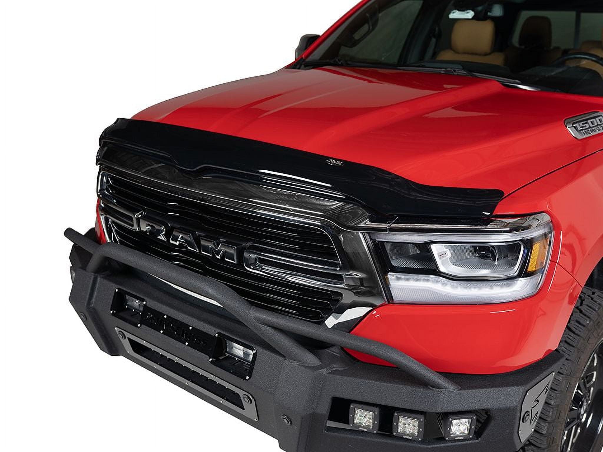 Auto Ventshade [AVS] Bugflector / Hood Shield | Fits 2019-2025 Dodge Ram 1500 (Excludes Rebel & TRX Models), 1 pc. | Dark Smoke-23953