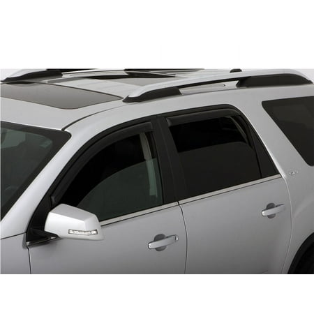 Auto Ventshade [AVS] In-Channel Ventvisor / Window Deflectors | Fits 2007-2010 Saturn Outlook, 2007-2016 GMC Acadia, 2017 Acadia Limited, 4 pcs. | Smoke-194632