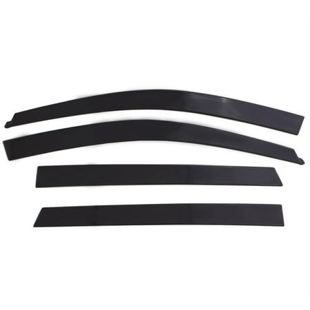 Auto Ventshade [AVS] Low Profile Ventvisor / Window Deflectors | Fits 2015-2024 F-150 Lightning Model, (17-24 Raptor) 2017-2024 F-250/F-350/F-450 SuperCab, 4 pcs. | Matte Black-774061