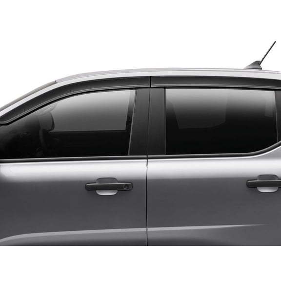 Auto VentShade (AVS) 894070 Low Profile Ventvisor Window Deflectors Fits 2019-2024 Ford Ranger SuperCrew, 4 pcs. Dark Smoke-