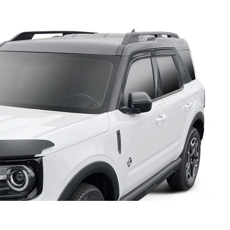 Auto VentShade (AVS) 894085 Low Profile Ventvisor Window Deflectors Fits 2021-2024 Ford Bronco Sport, 4 pcs. Dark Smoke-