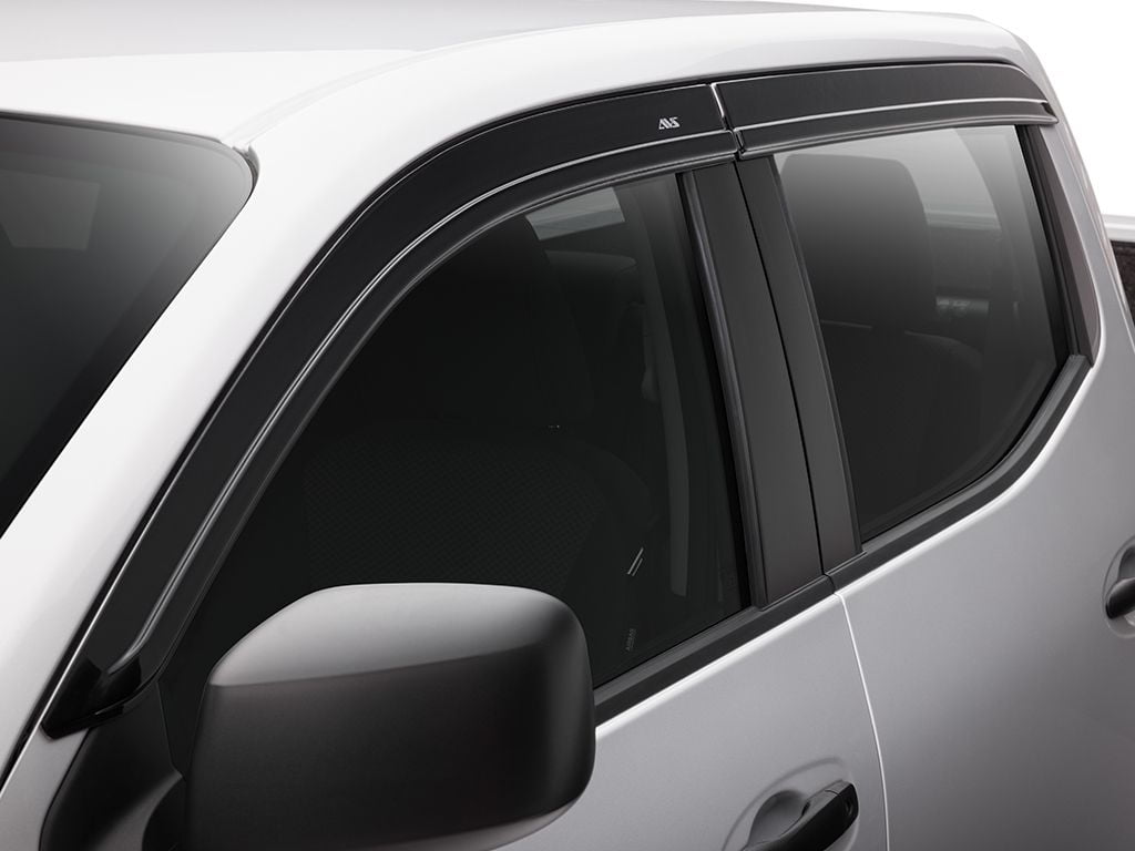 AVS In-Channel Ventvisor Window Deflectors - 4 Piece Set For Your Car - Keeps Rain Out & Fresh Air In, Dark Smoke Finish