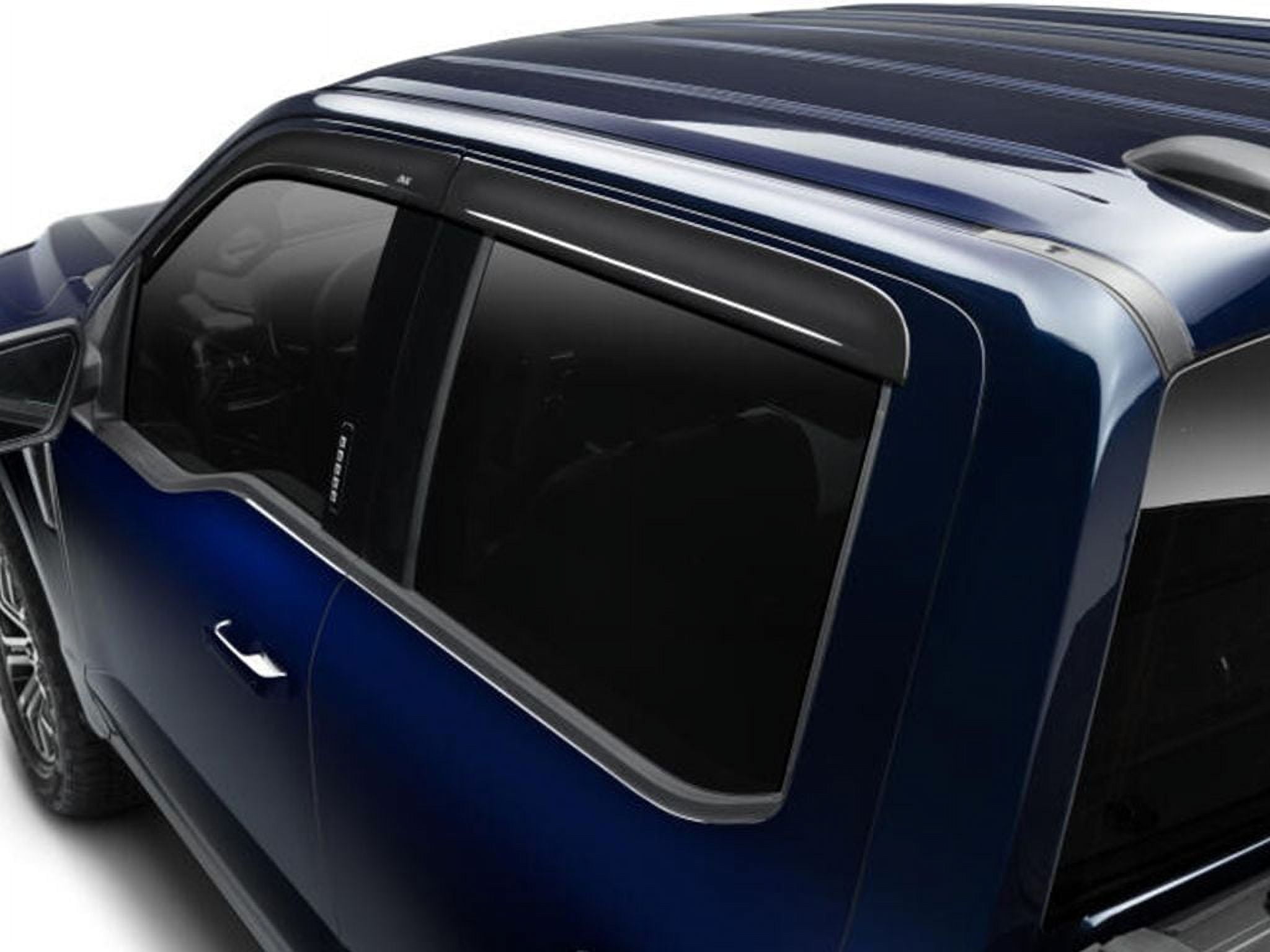 AVS Ventvisor Window Deflectors, Smoke Acrylic, Fits 2022-2024 Toyota Tundra Double Cab, 4-Piece