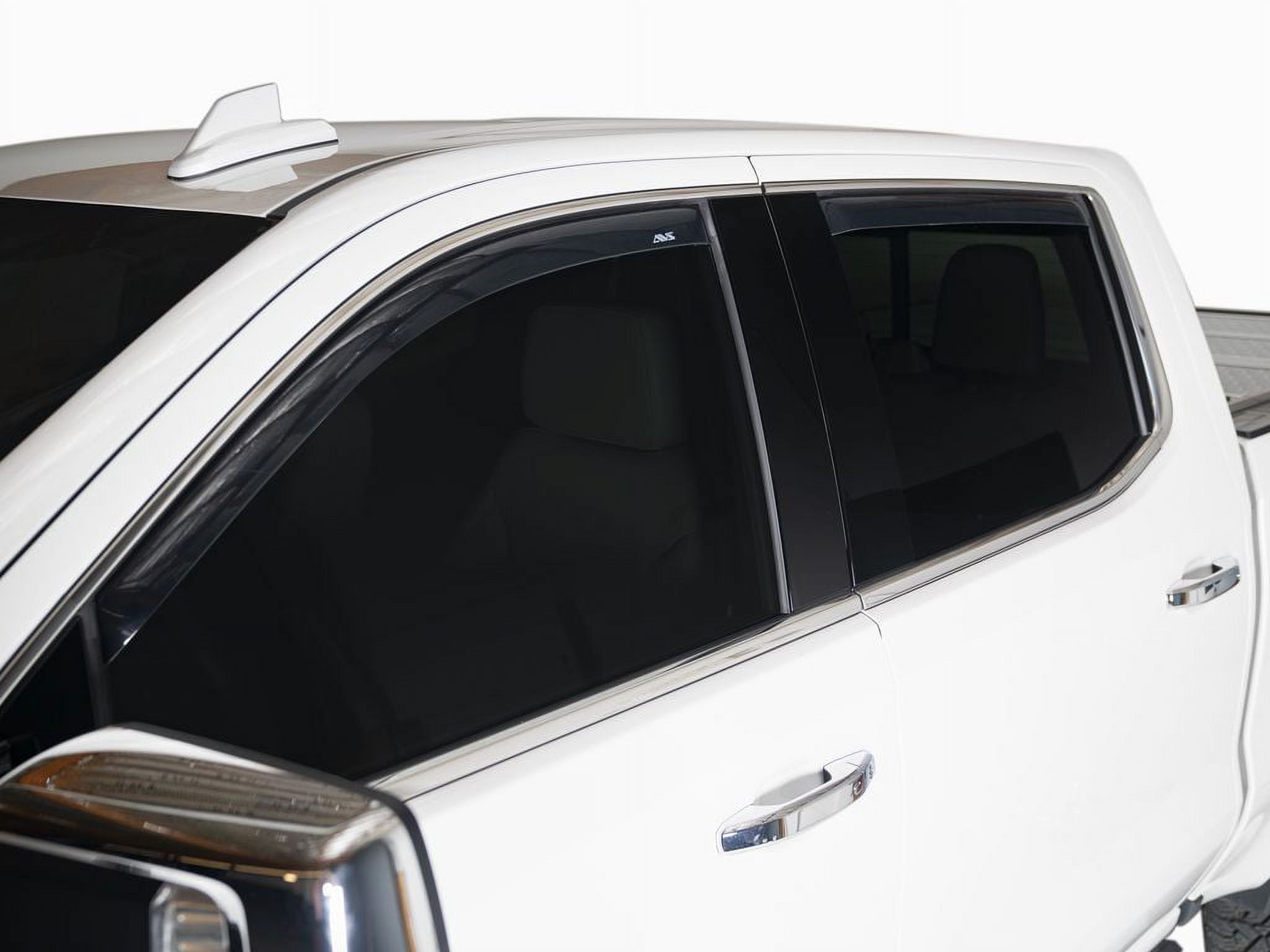 AVS In-Channel Rain Guards For 1998-2002 Honda Accord Sedan - Smoke Tint Window Vent Visors (4-Piece Set)