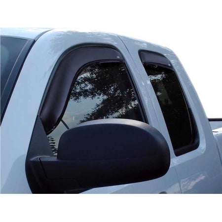 Auto VentShade (AVS) 194040 In-Channel Ventvisor/Window Deflectors 4 Pc. Set Fits 2007-2013 Chevy/GMC Silverado/Sierra 1500, 2500, 3500 Extended Cab